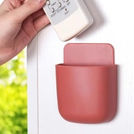 Suporte de Parede Autoadesivo para Controle Remoto e Organização de Pequenos Itens | Caixa Prática para Casa e Escritório - imagem 1