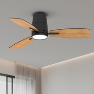Ventilador de Teto TALOYA 106,7 cm com Luz LED, Controle Remoto e Lâminas Reversíveis - Silencioso e Moderno - imagem 1