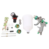 HVLP Spray Gun Profissional - Conjunto com Copo de 600ml, 3 Bicos de Aço Inoxidável e Alimentação por Gravidade - imagem 1