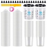 YUZES Sistema de Copos de Mistura de Tinta 600 ml - Fácil Filtragem, 360° e Compatibilidade Universal - imagem 2