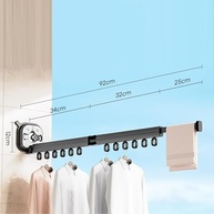 Rack de Secagem Retrátil com Copos de Sucção - 360° Giratório, Sem Perfuração, Ideal para Banheiro e Lavanderia - imagem 3