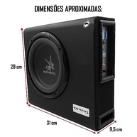 Mini Caixa de Som Amplificada Corzus CXS 200 Slim 8" 200W RMS para Carro - imagem 3