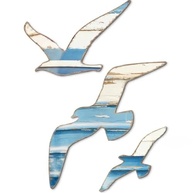 Arte de Parede Gaivota - Esculturas Náuticas Adesivas para Decoração Costeira Vintage - imagem 2