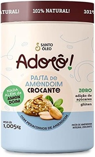 Pasta de Amendoim Adorô - 1,005kg Crocante - Santo Óleo - imagem 2
