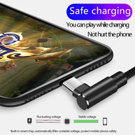 Cabo USB-C 90°: Carregamento Rápido 5A e Transferência de Dados - imagem 3