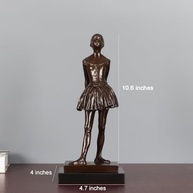 Pequena Dançarina de Bronze com Quatorze Anos - Réplica de Escultura Degas 26,4cm | Decoração Elegante e Presente Sofisticado - imagem 4