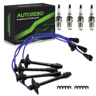Conjunto de 4 peças de fios de vela de ignição 90919-22400 RC-TE58 8916 e 4 velas de ignição irídio conjunto compatível com Toyota Camry Solara RAV4 - L4 2.0 2.2 - imagem 1