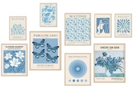Conjunto de Pôsteres de Arte Azul Moderna - 9 Peças para Decoração de Parede no Estilo Matisse - imagem 2