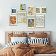 Conjunto de 9 Impressões de Arte de Parede Ecléticas Vintage - Coleção Maximalista com Estilos Matisse, Van Gogh e Monet - imagem 3