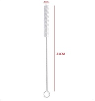 Escova de Limpeza de Canudo com Cerdas de Nylon e Haste de Aço Inox Flexível 20cm - Ideal para Peças Finais e Tubos - imagem 2