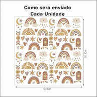Cartela de Adesivos Boho Infantil para Decoração de Quarto – Designs Coloridos e Criativos para Estímulo e Diversão - imagem 3
