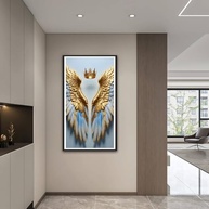 Kit de Pintura com Diamantes Extragrande - 60x105cm Asas de Anjo | Hobby Relaxante para Adultos - imagem 3
