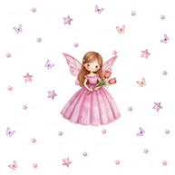 Adesivo de Parede Infantil Fadas - Decoração Segura e Criativa para Quarto de Menina - imagem 1