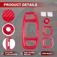 Kit Acabamento Fibra de Carbono Painel e Saídas de Ar para Dodge Challenger/Charger (2015-2024) - imagem 4