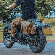 Shkalacar: Alforjes de Moto Impermeáveis 16L com Trava de Combinação - Segurança e Estilo Vintage - imagem 4
