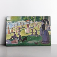 Quadro Uma Tarde de Domingo na Ilha de Grande Jatte - Georges Seurat 60x40cm | Arte Clássica em Canvas Premium - imagem 2