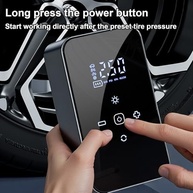 Inflador de pneu portátil, bomba de ar elétrica com tela sensível ao toque | Inflador de pneu elétrico recarregável, acessórios automotivos para ciclismo, motocicleta, caminhão, montanha, acampamento - imagem 3