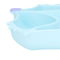 Prato de Silicone em Forma de Raposa com Sucção Forte - 3 Divisórias, Antiderrapante, Seguro para Bebês (Azul) - imagem 4