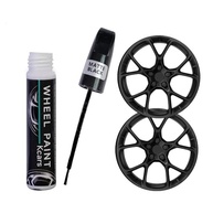 Tinta de Retoque para Rodas Preta Fosca - Caneta de Reparo para Arranhões Automotivos - imagem 2