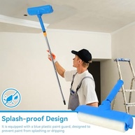 Rolo de Pintura de Teto 25 cm com Protetor Ajustável - Antissalpicos Reutilizável para Interiores e Exteriores - imagem 4
