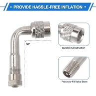 Extensor de Válvula de Pneu 90° Cobre Flexível 140mm - TUCKBOLD: Inflagem Fácil e Segura - imagem 5