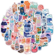 Pacote de Adesivos de Bebidas Fofas: 76 Decais Vinil para Personalizar Garrafas, Mochilas e Mais! - imagem 1