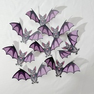 8 Adesivos de Morcegos 3D Realistas para Decoração de Halloween - Impermeáveis, Reutilizáveis e Assustadores - imagem 5