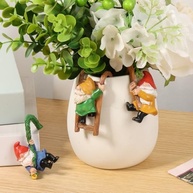 3 Estatuetas de Gnome para Decoração de Jardim e Vaso - Resina Resistente ao Clima - imagem 3