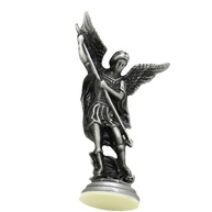 Estátua de Santo Arcanjo em Liga de Zinco - Decoração Religiosa Elegante para Mesa e Presente - imagem 4