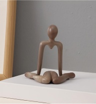 Estátua de Pensador Moderna para Decoração de Casa e Escritório - Escultura de Arte Abstrata em Resina - imagem 1