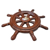 Timão de Decoração Náutico em Resina 23cm - Estilo Navio para Ambientes Modernos - imagem 4
