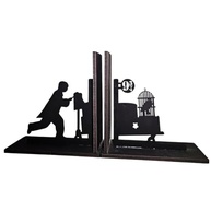 Aparador de Livros Harry Potter - Plataforma 9¾ com Insígnia do Castelo - Decoração Geek para Fãs - imagem 2