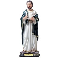 Imagem de São Lucas Evangelista em Resina - 20cm com Pintura Manual - Decoração Sacra Refinada - imagem 2