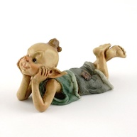 Miniatura de Fada Pixie com Terrário - Estátua Encantadora em Resina para Decoração - imagem 1