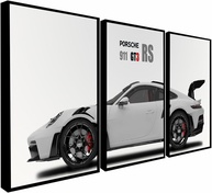 Quadro Decorativo Carro Esportivo de Luxo - Moderno com Moldura em Madeira 40x60cm - imagem 1