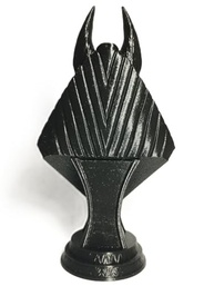 Estátua Decorativa de Anubis - Deidade Egípcia em Preto Fosco para Altar e Decoração Temática - imagem 4