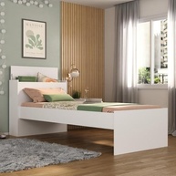 Cama de Solteiro com Baú Embutido 188x78cm - Design Moderno e Prático - imagem 3