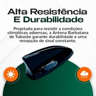 Antena Tubarão Universal: Design Moderno, Sinal AM/FM Perfeito e Menos Ruído de Vento - imagem 5