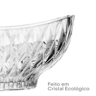 Centro de Mesa de Cristal Ecológico Diamond 28x28cm - Design Elegante e Sustentável - imagem 5