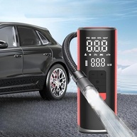 Inflador de Pneus Portátil 150 PSI: Compressor de Ar Elétrico Inteligente com Display Digital e LED - imagem 4