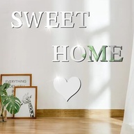 Adesivos de Parede Espelho Acrílico com 26 Letras - Decoração DIY Moderna Cor Prata - imagem 4