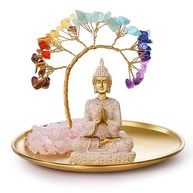 Innolites Conjunto de Árvore de Cristal dos 7 Chakras + Estátua de Buda - Decoração Zen para Casa e Escritório - imagem 2