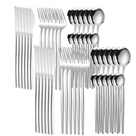 Jogo de Talheres Dourado 24/48 Peças em Aço Inox - Design Slim Moderno, Resistente à Corrosão e Lava-Louças - imagem 1