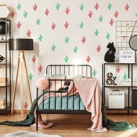 Adesivo de Parede Cactos Verde e Rosa - 52 Unidades 5x9cm | Decore com Estilo e Personalidade - imagem 4
