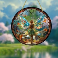 Decorações de Jardim com Estilo Encantado - Estátuas de Fadas e Anjos em Acrílico para Ambientes Externos - imagem 3