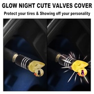8 Tampas de Válvula de Pneu Luminosas em Formato de Pato - Acessório Divertido e Durável para Carros - imagem 5