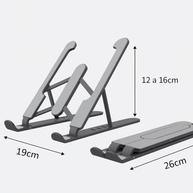 Suporte para Notebook Ajustável com 6 Posições | Ergonômico, Dobrável e com Saída de Ar - imagem 5