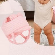 Protetor de Cabeça para Bebê oshhni - Almofada de Segurança Macia Rosa para Andar e Engatinhar - imagem 3