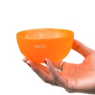 Kit 3 Tigelas Infantis Coloridas com Estampa de Bolinhas - Amarelo, Cinza e Laranja - imagem 5