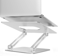 Suporte de Alumínio Ajustável para Notebook e MacBook 11" a 17" - 360° Giratório com Proteção em Silicone - imagem 1